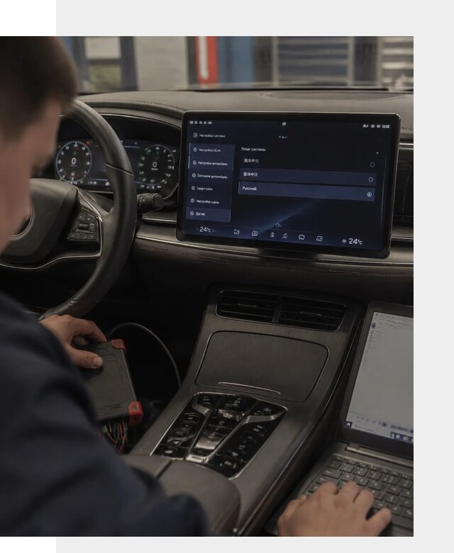 Русификация автомобиля BYD HAN для эксплуатации в Новомосковске