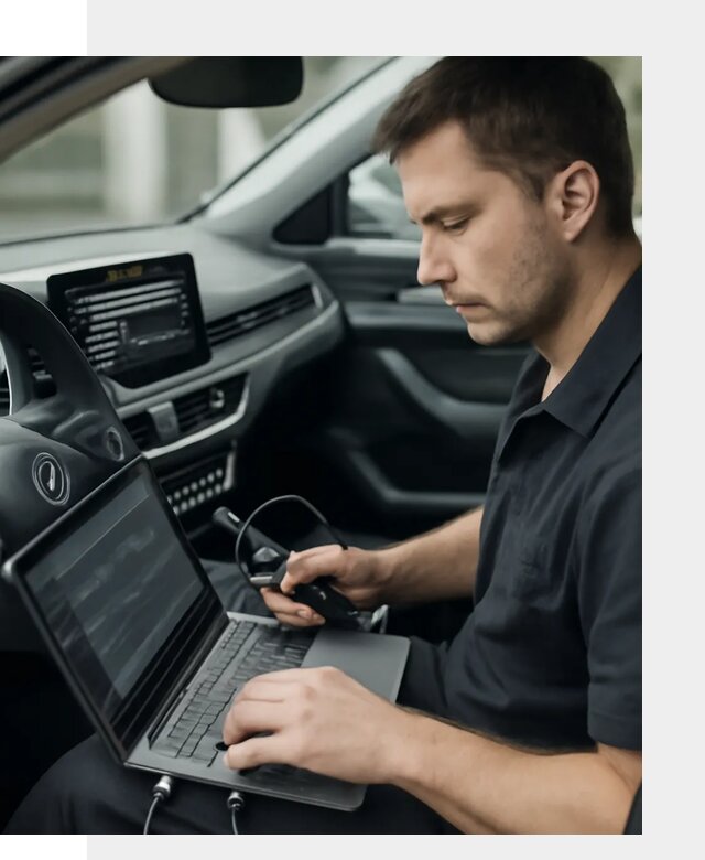 Настройка телематики автомобиля под ключ для авто в Новомосковске